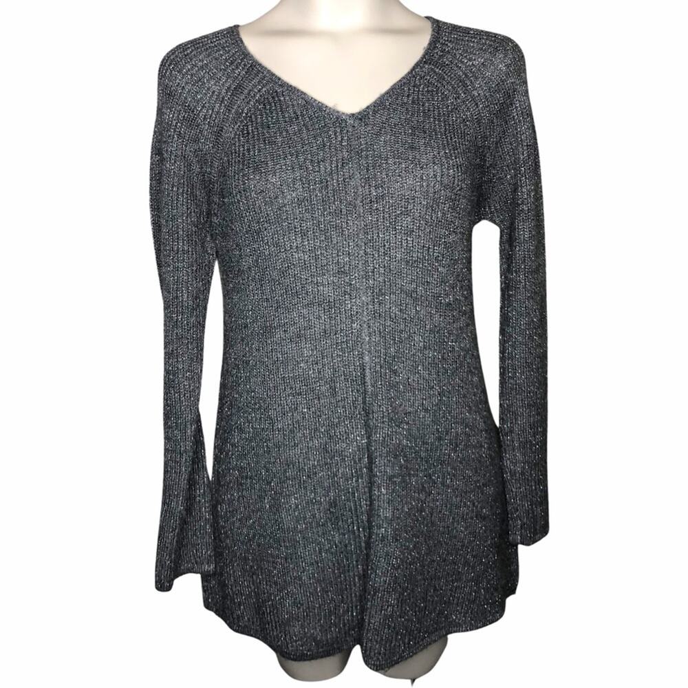 Soft Surrounding Sweater XS Lorelai Gray Silver